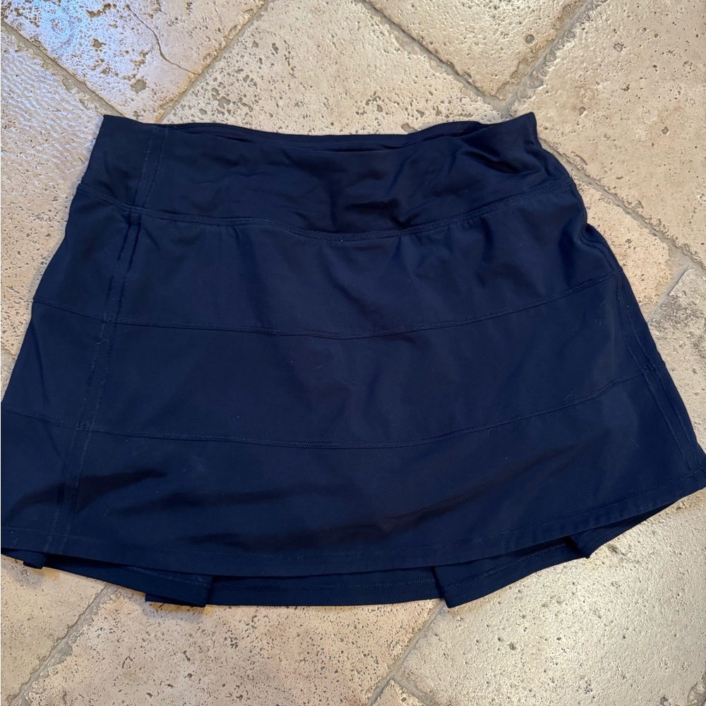 lululemon pace rival navy skirt